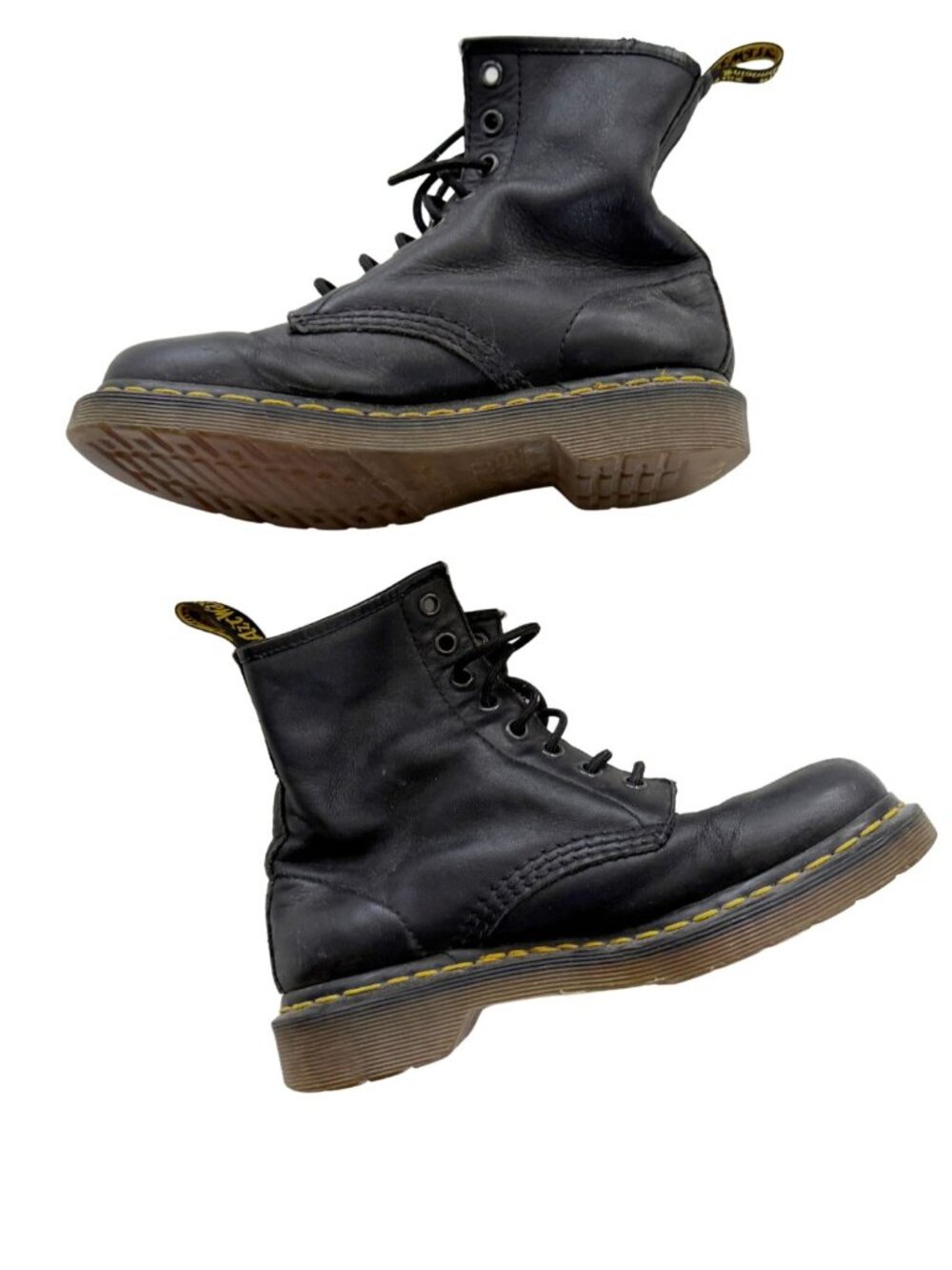 Dr. Martens 1460 Pascal Black Soft Leather Combat Boots 8-Eye UK 4